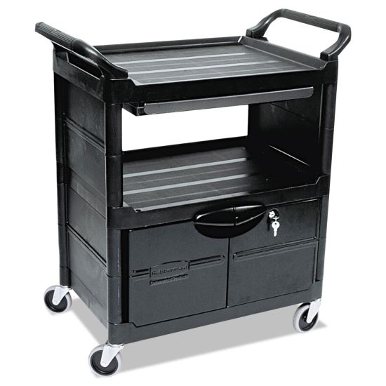 Rubbermaid® Commercial Utility Cart with Locking Doors1