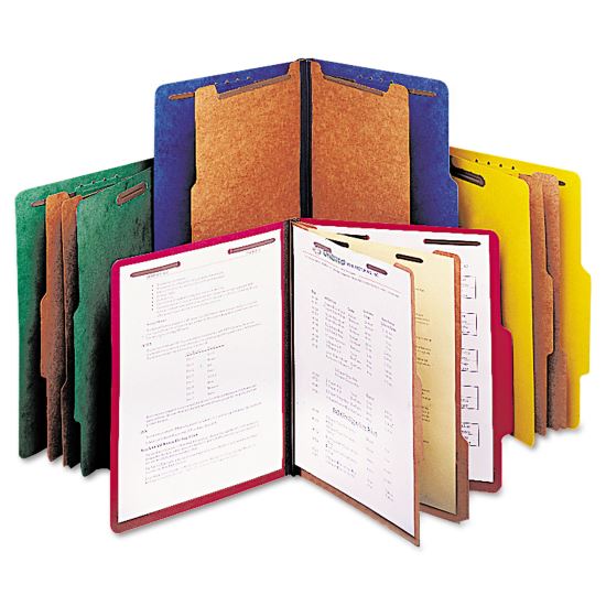 Universal® Bright Colored Pressboard Classification Folders1