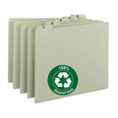 Smead® 100% Recycled Daily Top Tab File Guide Set1