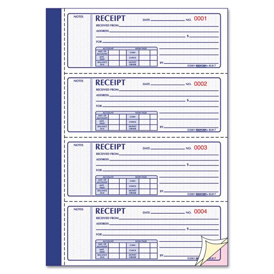 Rediform® Receipt Book1