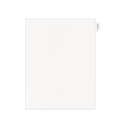 Avery® Legal Index Divider, Exhibit Alpha Letter, Allstate® Style1