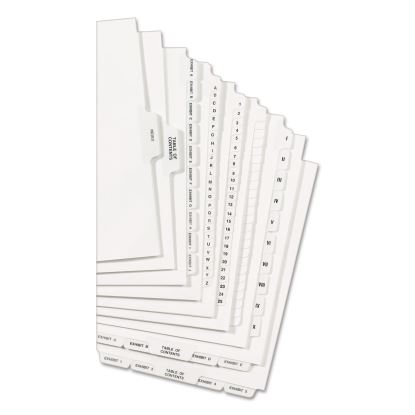 Avery® Preprinted Legal Exhibit Index Tab Dividers with Black and White Tabs1