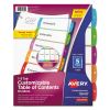 Avery® Customizable Table of Contents Ready Index® Multicolor Dividers with Printable Section Titles4