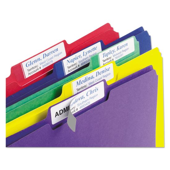 Avery® Extra-Large TrueBlock® File Folder Labels with Sure Feed® Technology1