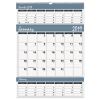 House of Doolittle™ Bar Harbor 100% Recycled Wirebound Three-Months-per-Page Wall Calendar2