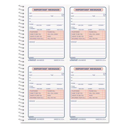 Universal® Wirebound Message Books1