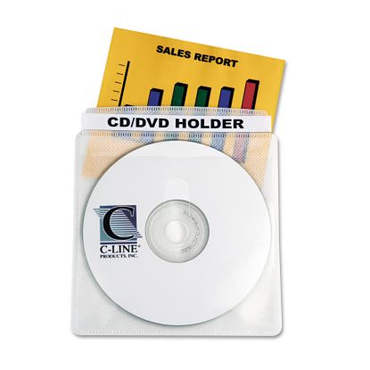 C-Line® Deluxe Individual CD/DVD Holders1