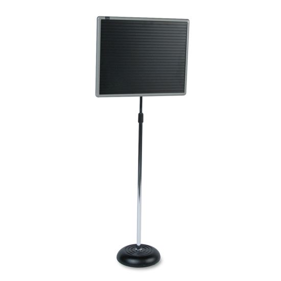Quartet® Adjustable Single-Pedestal Magnetic Letter Board1