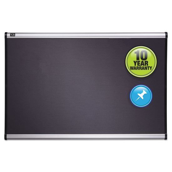 Quartet® Prestige® Gray Diamond Mesh Bulletin Board1