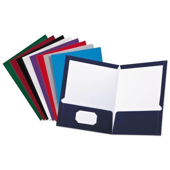 Oxford™ Laminated Twin Pocket Folders1
