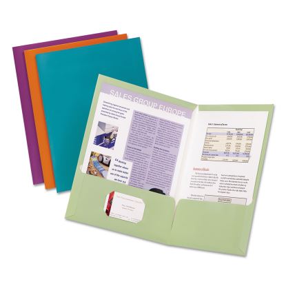 Oxford™ Metallic Laminated Twin Pocket Folders1