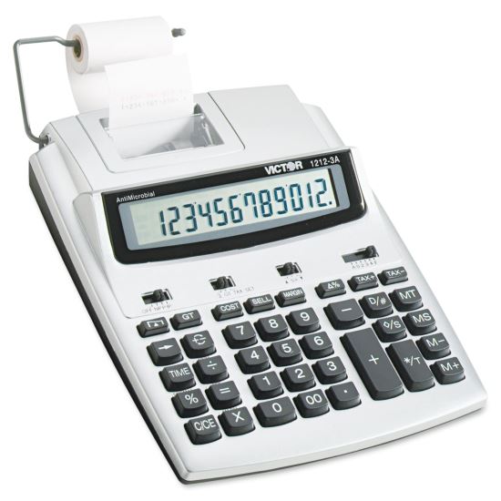 Victor® 1212-3A Antimicrobial Two-Color Printing Calculator1