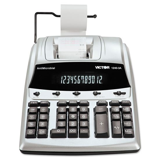 Victor® 1240-3A Commercial Printing Calculator with Built-in Antimicrobial Protection1