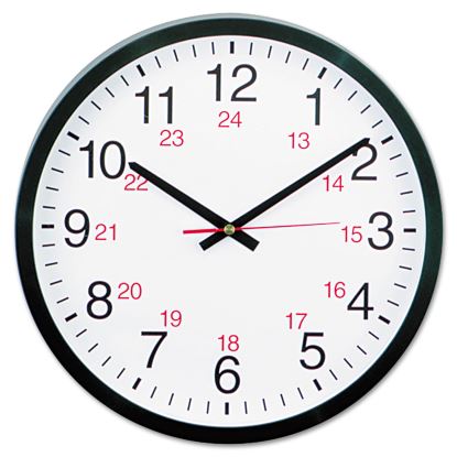 Universal® 24-Hour Round Wall Clock1