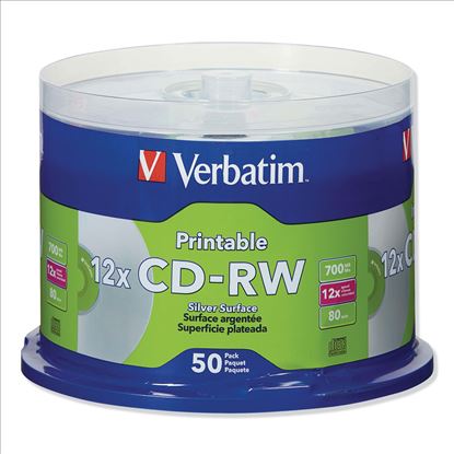 Verbatim® CD-RW DataLifePlus Printable Rewritable Disc1