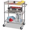Alera® Three-Tier Wire Cart with Basket2