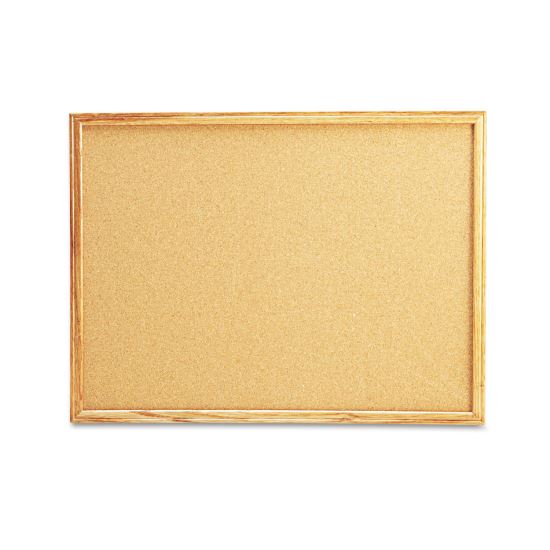 Universal® Cork Board with Oak Style Frame1