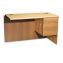 HON® 10700 Series™ "L" Workstation Return with Three-Quarter Height Pedestal on Right1