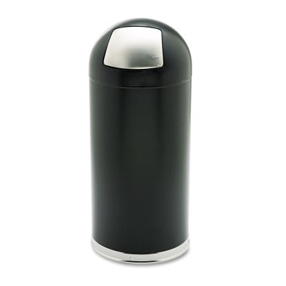 Safco® Dome Top Receptacle with Spring-Loaded Door1