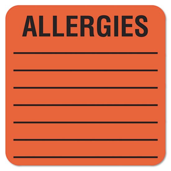 Tabbies® Allergy Warning Labels1