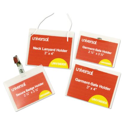 Universal® Clear Badge Holders With Inserts1