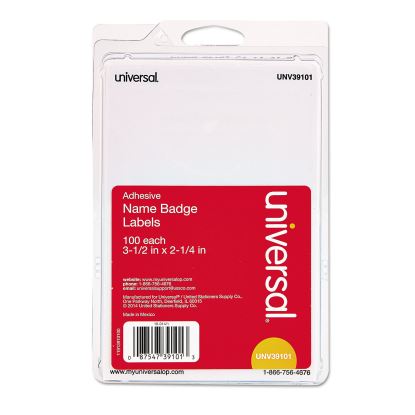 Universal® Self-Adhesive Name Badges1