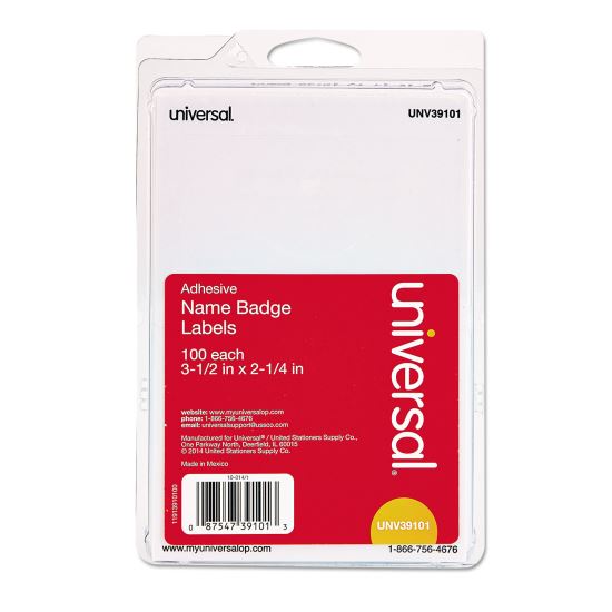 Universal® Self-Adhesive Name Badges1