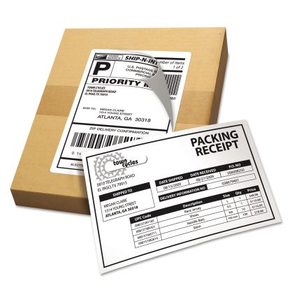 Avery® Shipping Labels with Paper Receipt & TrueBlock® Technology1