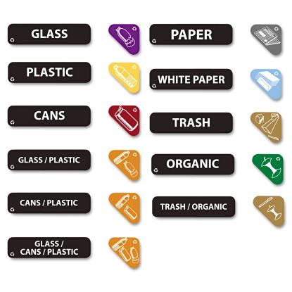 Rubbermaid® Commercial Recycle Label Kit1