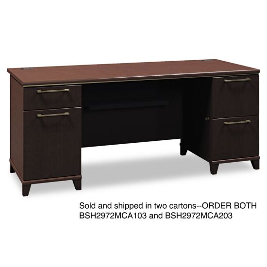 Bush® Enterprise Collection Double Pedestal Desk1