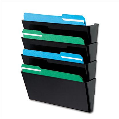 deflecto® DocuPocket® Stackable Four-Pocket Wall File1