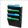 deflecto® DocuPocket® Stackable Four-Pocket Wall File3