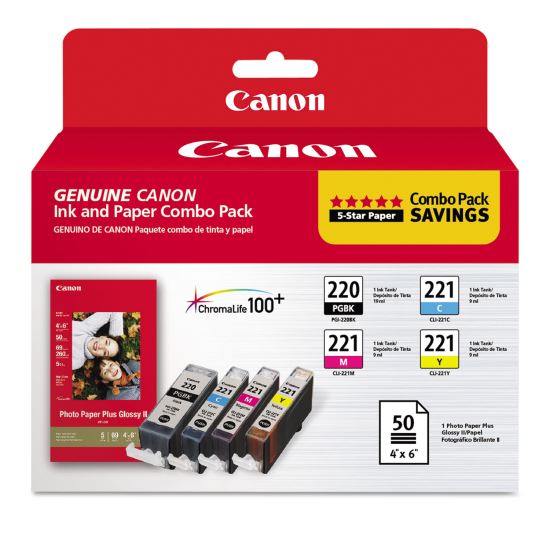 Canon® 2945B011 Inks & Paper Pack1