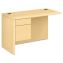 HON® 10700 Series™ "L" Workstation Return with Three-Quarter Height Pedestal on Left1