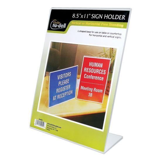 NuDell™ Clear Plastic Sign Holders1