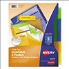 Avery® Insertable Big Tab™ Plastic Three-Pocket Corner Lock® Dividers1