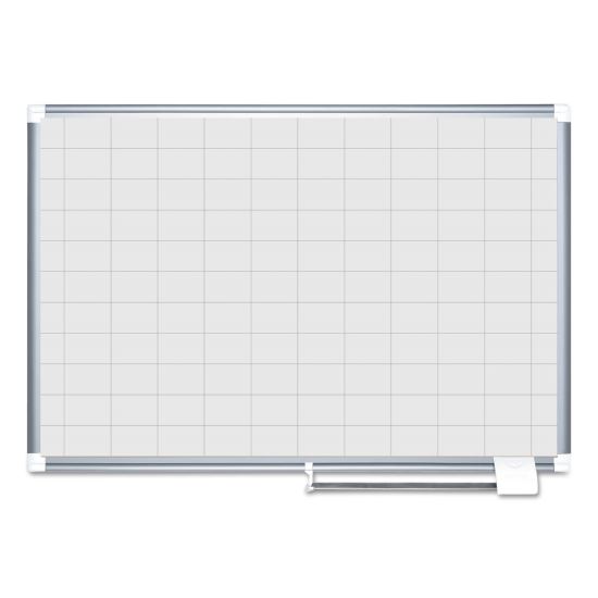 MasterVision® Gridded Magnetic Steel Dry Erase Planning Board1