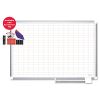 MasterVision® Gridded Magnetic Porcelain Dry Erase Planning Board2