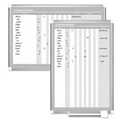 MasterVision® In-Out Magnetic Dry Erase Board1