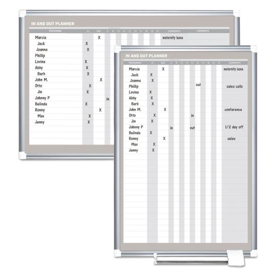 MasterVision® In-Out Magnetic Dry Erase Board1