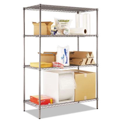 Alera® Black Anthracite Wire Shelving Kit1