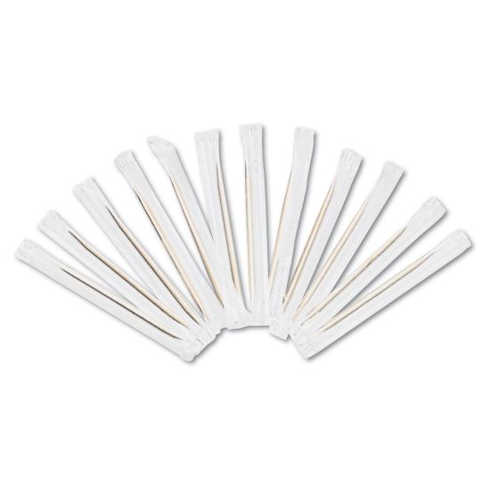 AmerCareRoyal® Cello-Wrapped Round Wood Toothpicks1