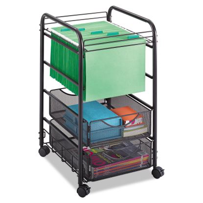 Safco® Onyx™ Mesh Open Mobile File with Drawers1