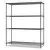 Alera® Black Anthracite Plus Wire Shelving Kit1