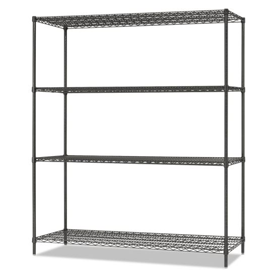 Alera® Black Anthracite Plus Wire Shelving Kit1