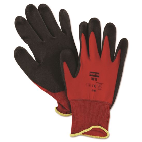 North Safety® NorthFlex Red™ Foamed PVC Palm Coated Gloves NF11/8M1