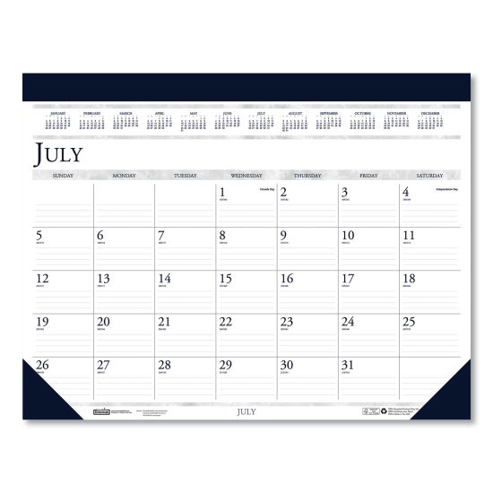 House of Doolittle™ 100% Recycled Academic Desk Pad Calendar1