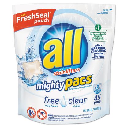 All® Mighty Pacs Free and Clear Super Concentrated Laundry Detergent1
