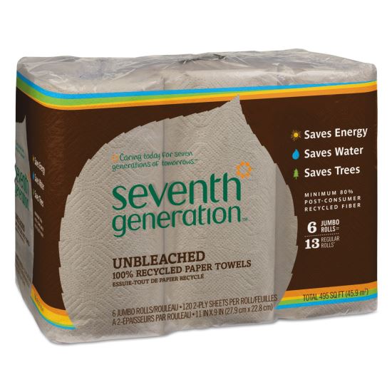 Seventh Generation® Natural Unbleached 100% Recycled Paper Kitchen Towel Rolls1