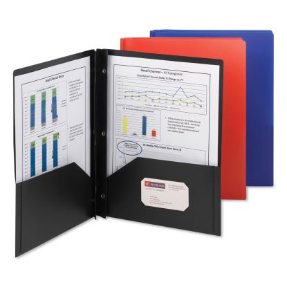 Smead® Poly Two-Pocket Folder with Fasteners1